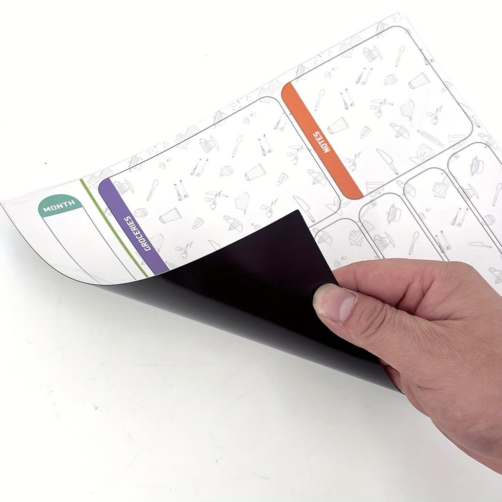Erasable Monthly And Weekly Schedule, Magnetic Calendar Sticker, Whiteboard, Soft Magnetic Note Sticker, Message Board