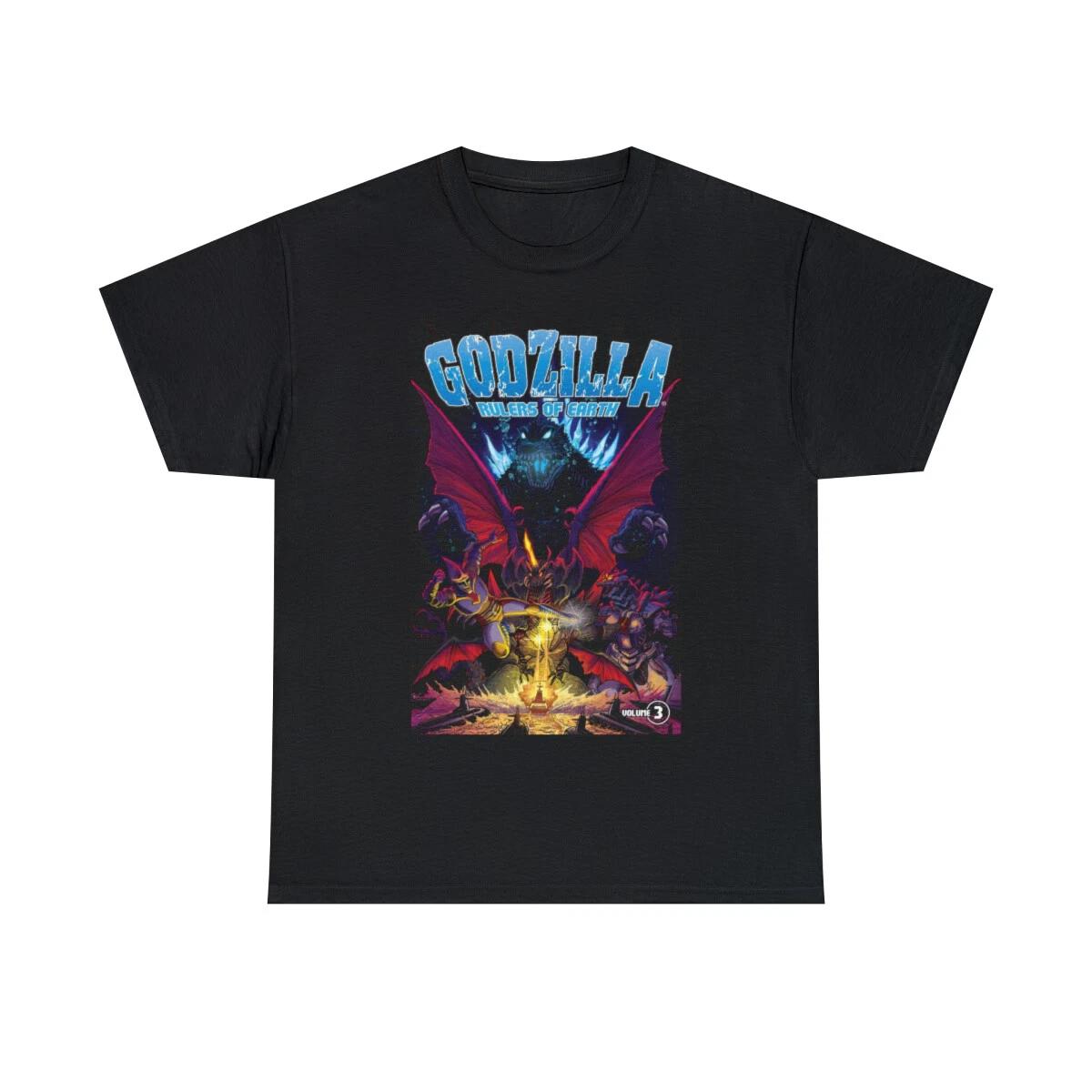 Godzilla Shirt, Godzilla T-Shirt, Godzilla Unisex Heavy Cotton Tee L