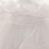 Off-Shoulder Puffärmel Prinzessinnenkleid - Formelles Netz-Kleid für Mädchen für Klavieraufführungen