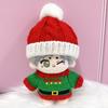 Weihnachtspullover & Strickmützen-Set für 10cm Weihnachtsmann-Plüschtier, Kigurumi, Zubehör, Otaku, Puppe, Maskottchen, Kpoppuppen-Kostüm [Gebraucht]