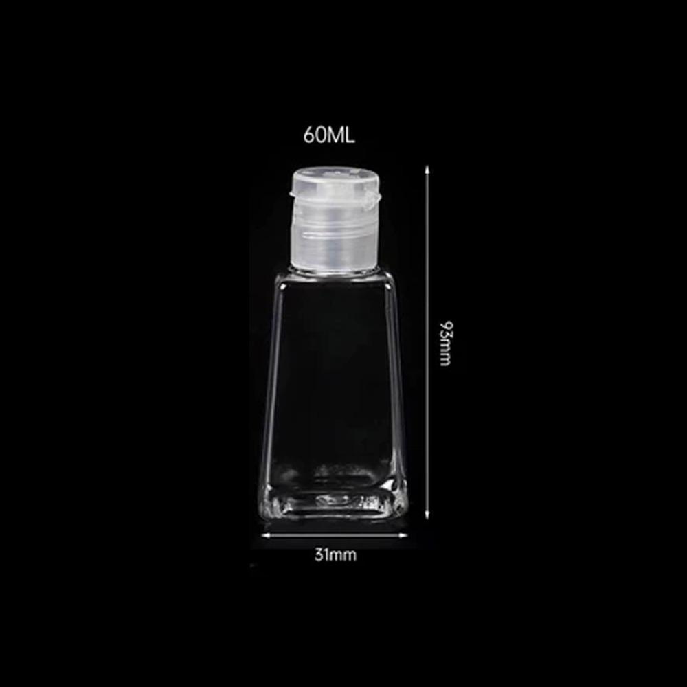 30/60ml Empty Refillable Bottle Flip Cap Hand Sanitizer Gel Dispenser Container
