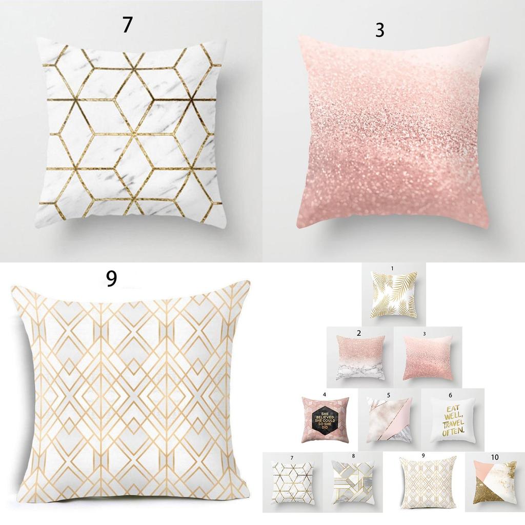 Moderner minimalistischer geometrischer Kissenbezug aus hochwertigem Pfirsichstoff