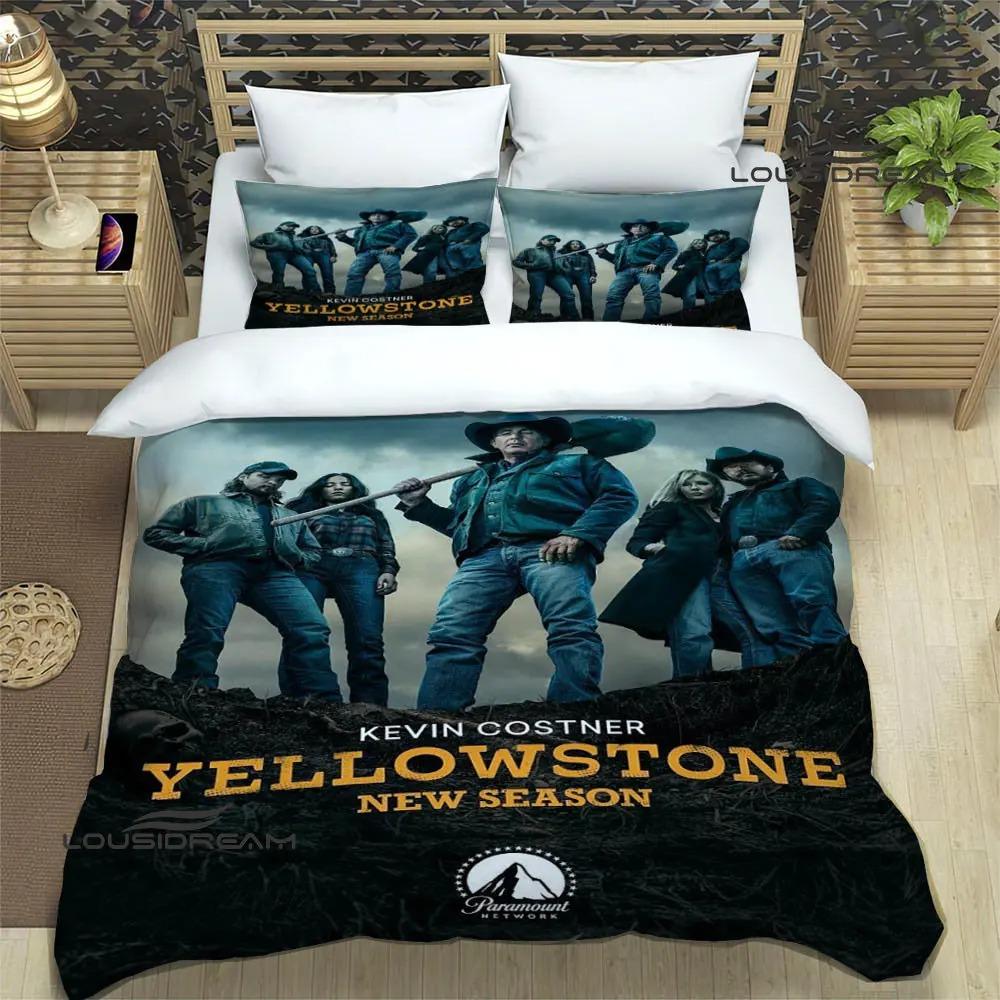 Set Biancheria da Letto Stampati del Film Yellowstone set squisito di biancheria da letto copripiumino set copripiumino set biancheria da letto lusso regalo di compleanno