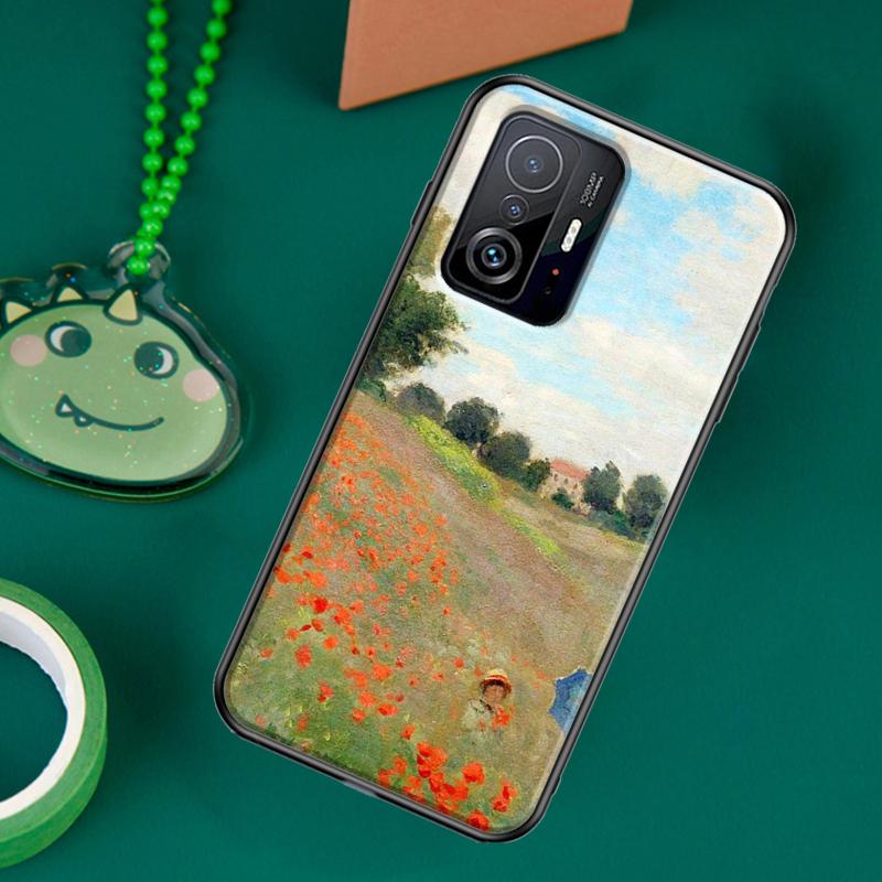 Claude Monet Garden Lotus Bridge Case For POCO F5 X5 X3 Pro X4 F4 GT F3 M5s C40 Cover For Xiaomi 13 12 Lite 11T 12T Pro 12X
