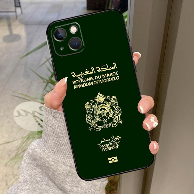 Morocco Flag Coat Of Arms Case For iPhone 17 Pro Max 16 15 13 12 11 14 Pro Max Plus 13 12 Mini 16e 17 Air Back Cover