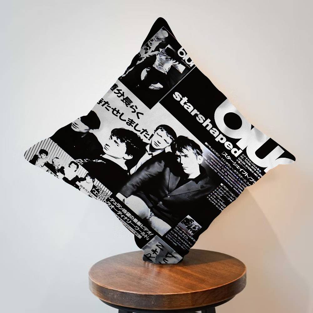 Band Musik Rapper BBlur Vintage Pillow Cushion Cover Pillowcase Living Room Sofa Home Decor Customized