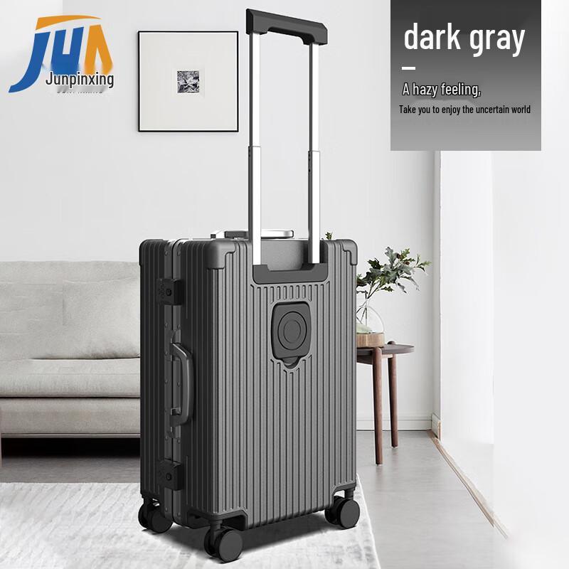 Junpinxing PC Front-Opening Aluminum Luggage
