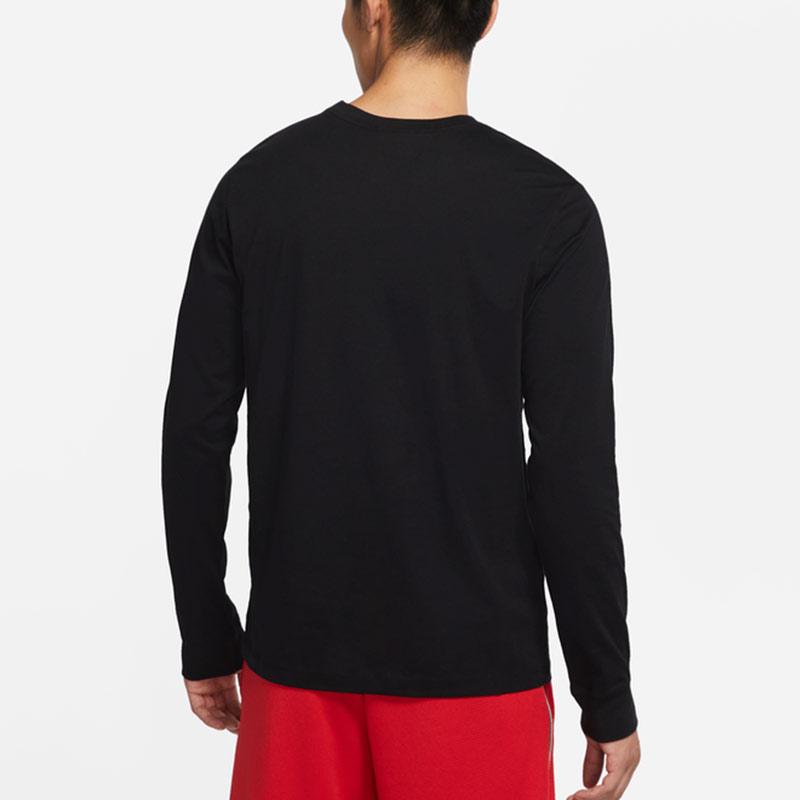 Nike T Shirts Men's Black Crew Neck Moderate Straight Fit DN2998-010