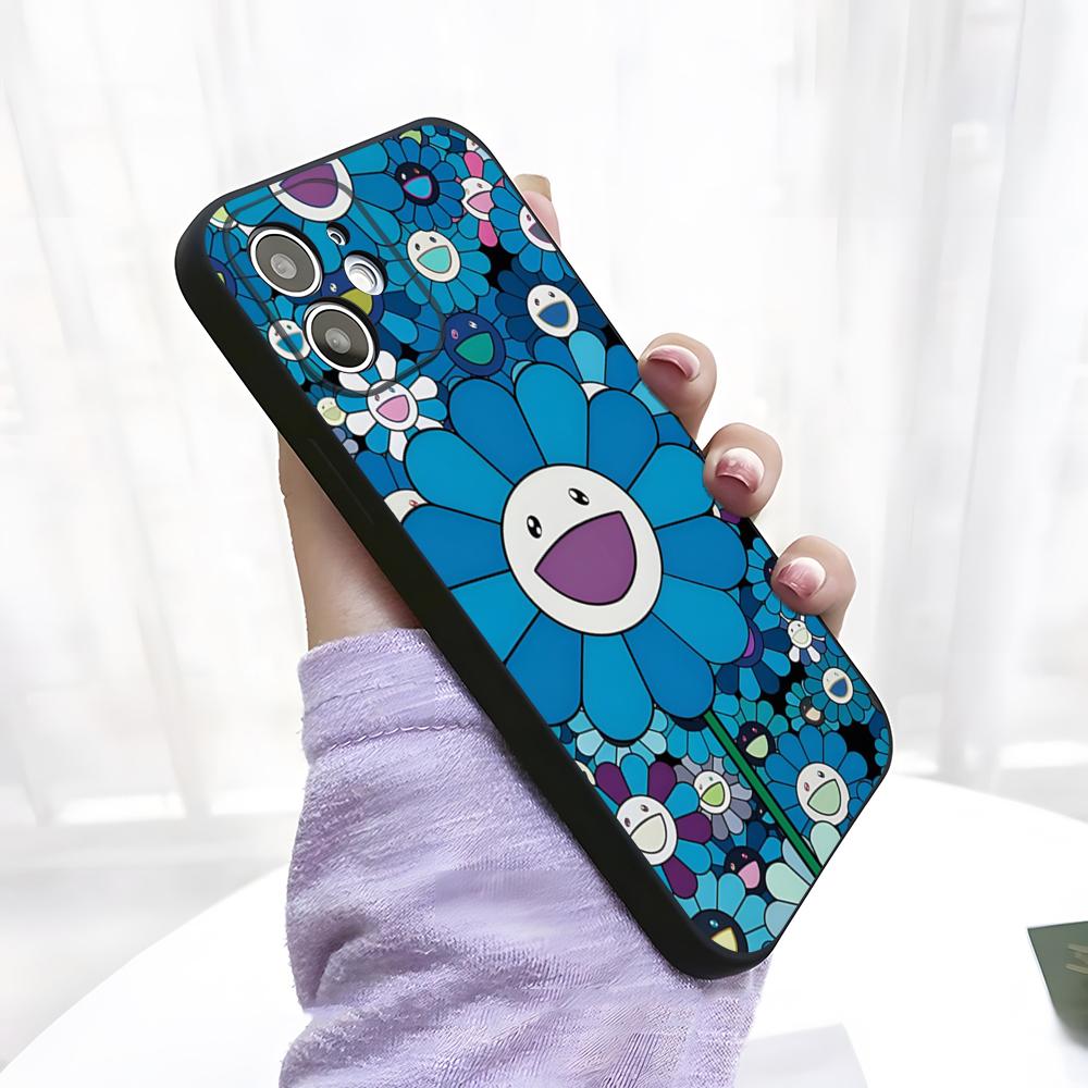 Artist T-Takashi Murakami Phone Case For IPhone 17 Pro Max 15 Pro 16 14 Plus 12 13 Mini 11 Pro Shockproof Soft Cover