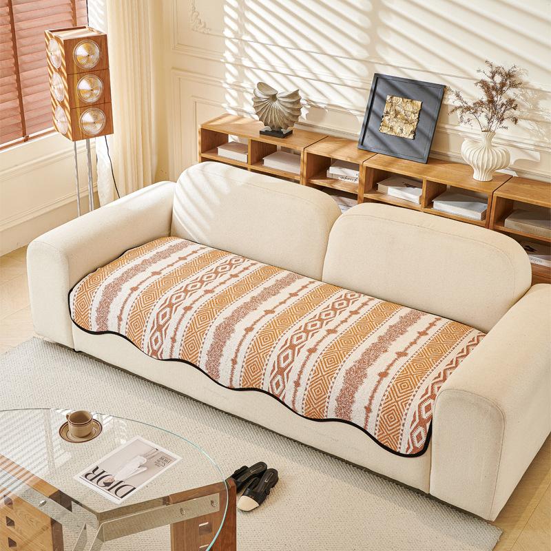 Special-Shaped Sofa Cushion, Universal In All Seasons, High-End Sofa Cover, Hemming, Non-Slip Cushion, One-Piece Sofa Seat Cushion