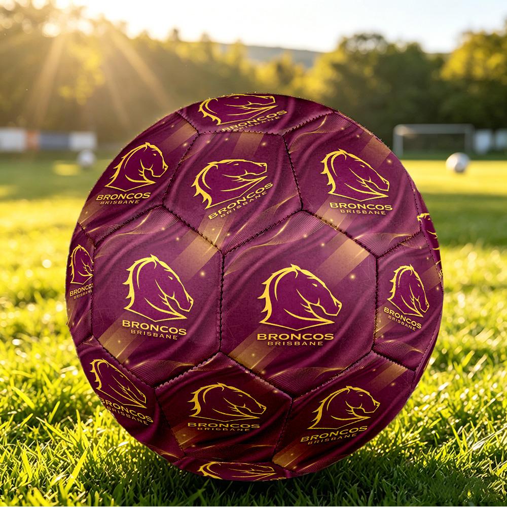 Brisbane Broncos Size 5 Sports Training Ball Shock Absorbing Durable Ball For Match Daily Practice Outdoor Activities