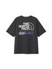 Short Sleeve Cut and Sew Short Sleeve ES66 Logo Wide S T-Shirt, Tee, Men's, Black,