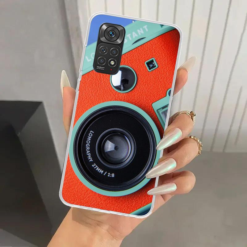Fashion Classic Camera Lens Phone Case for Xiaomi Redmi Note 14 13 12S 12 11S 11 Pro Plus 11T 11E 10S 9 9S Soft Funda Print Shel