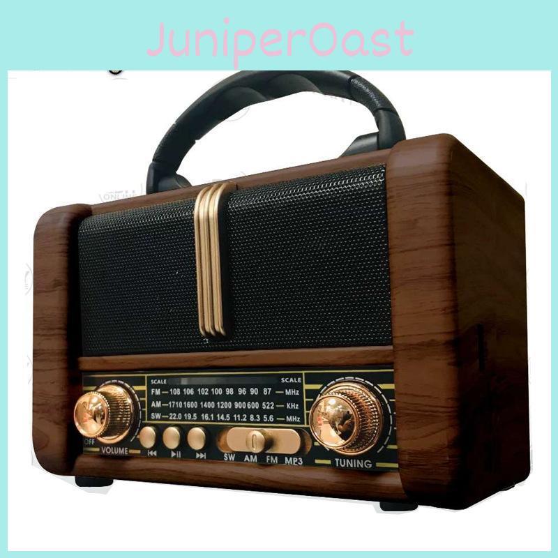 Bluetooth Audio Portable Wireless Retro Amfmsw Radio With Light Tf Card Usb Flash Disk Mp3 Player