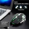 Mouse reîncărcabil X8 fără fir silențios LED retroiluminat USB optic ergonomic mouse pentru jocuri mouse de calitate pentru computer