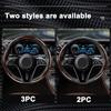 2PCS New Car Steering Wheel Cover Anti-slip Protector Shell For Porsche Panamera Cayenne Taycan 911 718 Macan Carrera-GT 928 944