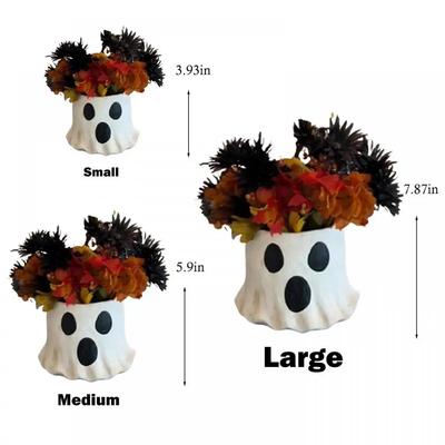 Dekoracja Halloweenowa Błotnista Ciastolina Papier-Mache Halloweenowy Duch Wiaderka na Smakołyki Cukierek albo Psikus Opakowania na Prezenty dla Dzieci Żywiczne Ozdoby
