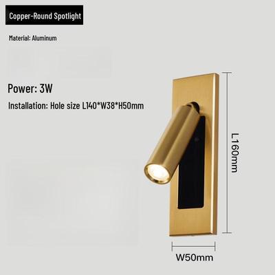 Oeny Creative LED Bedside Wall Reading Lamp with Switch