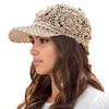 Bloemenpatroon Haakwerk Uitgesneden Vizieren Luxe Ontwerp Zoete Baseballpetten Elegante Dames