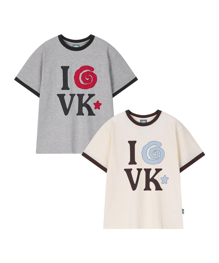 VIDEO JOCKEY Twilly House Ringer T-Shirt [Melange Grey]