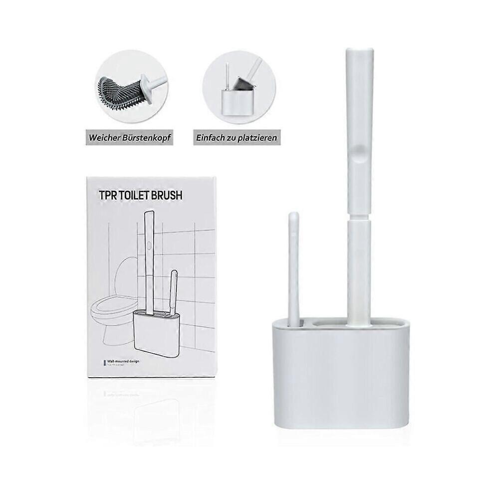 Toilet Brush,Toilet Brush and Cleaning Brush Set (Grey)