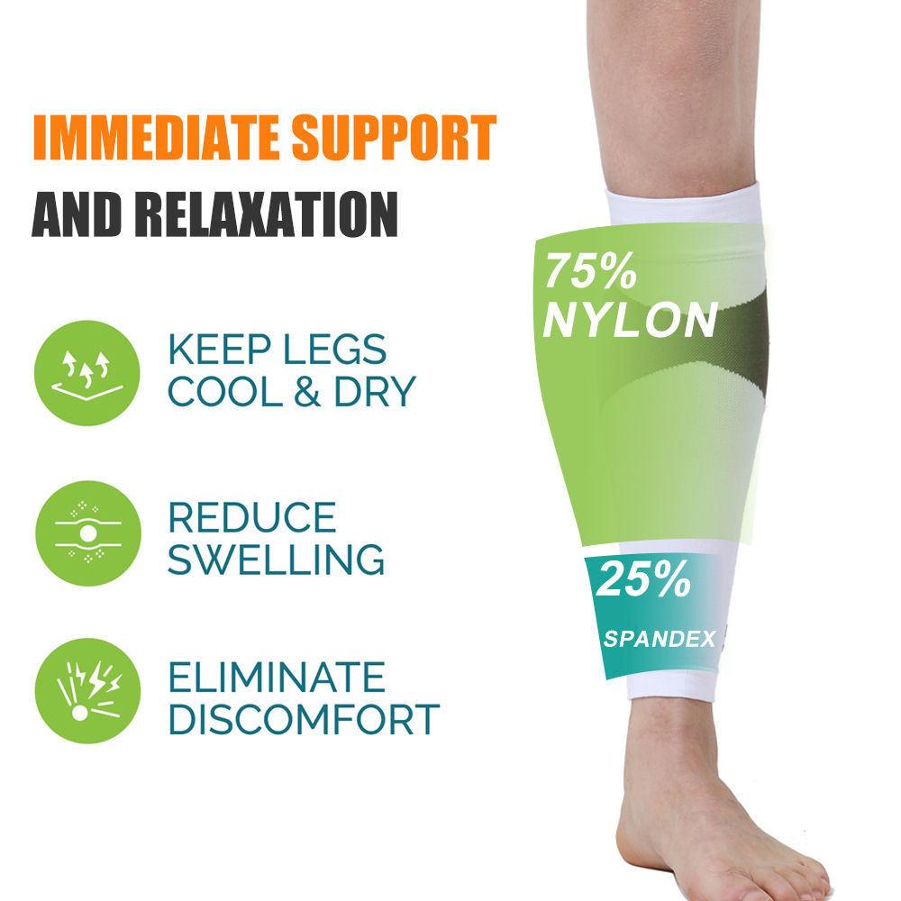 1 Pair Calf Compression Sleeve For Women Men, Footless Sock Shin Splint Brace Pain Relief Varicose Veins Treatment For leg