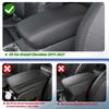Car Center Armrest Box Cover Pad Microfiber Leather Waterproof Protection Black For Jeep Grand Cherokee Dodge Durango 2011-2020