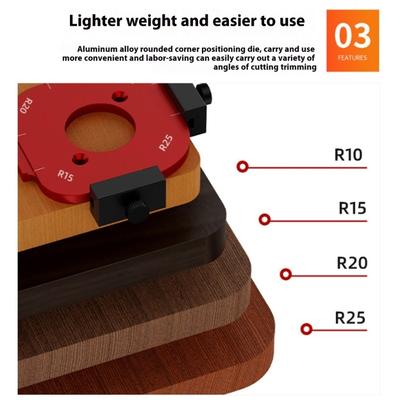 Router Corner Radius Template Router Radius Jigs Aluminum Router Templates for Woodworking Router Corner Jigs