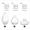 Elegant Transparent Mini Vase Set for Fresh Flowers, Craft Ornaments for Living Room Décor