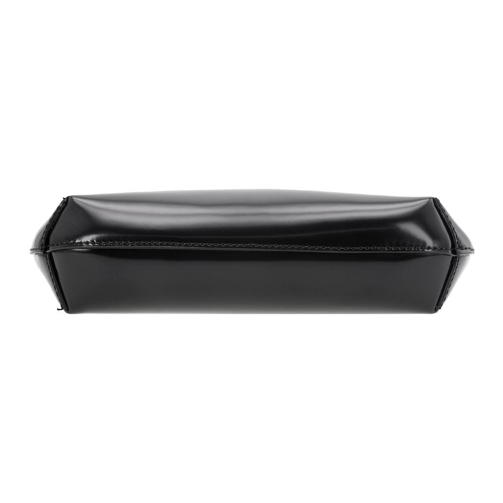 By Far Amber Solid Color Vintage High-End Zipper Closure Leather Underarm Bag Crescent Hobo Handbag Women Handbags Black 20PFBASBLWSMA