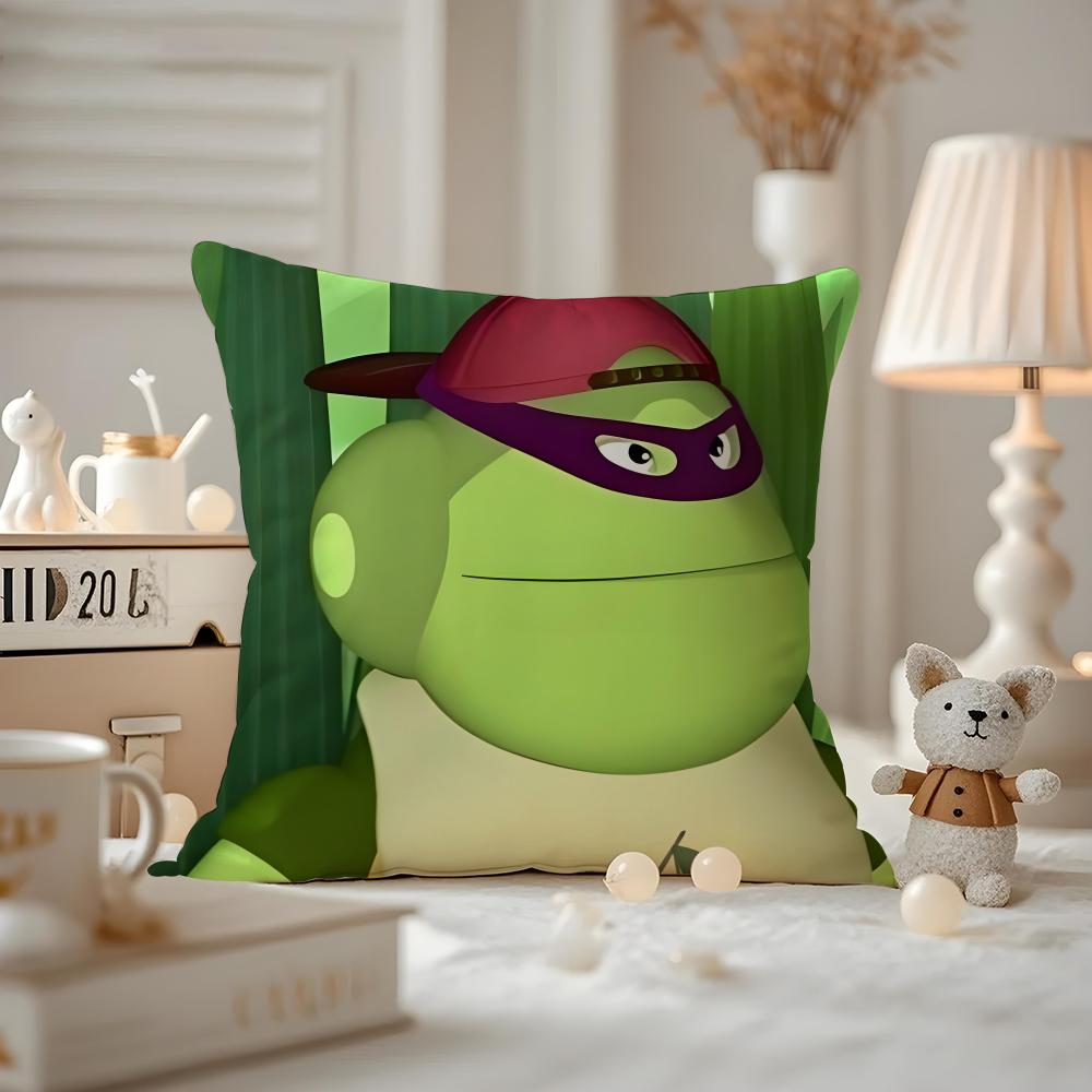 Poszewka na poduszkę Kwaii Wzór L-Luntik Drukowana Poszewka Anime Do Salonu Pokrowiec na Poduszkę Sofa & Dekoracja Sypialni