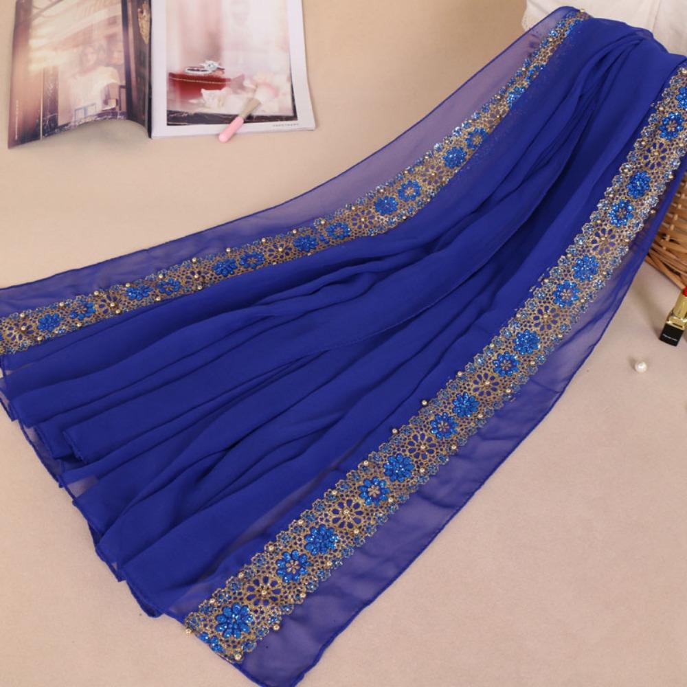 Multicolor Chiffon Headscarf Chiffon Material Malaysian Scarf Trendy Women Headwear  Gift