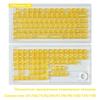 Russian Language Transparent PC Magnetic Axis Personalized Keycaps for Mechanical Keyboards