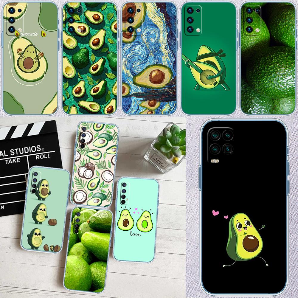 IK8 Avocado fruit art Transparent Phone Case for Motorola Moto Edge 20 30 40 50 S30 Fusion Ultra Pro Neo Lite + G200 G23