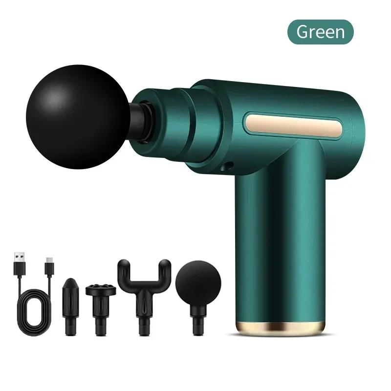 2025Portable Fascia Massage Gun Deep Tissue Mini Neck Foot Massage Gun Lightweight Adjustable Speed Whole Body Massage Equipment