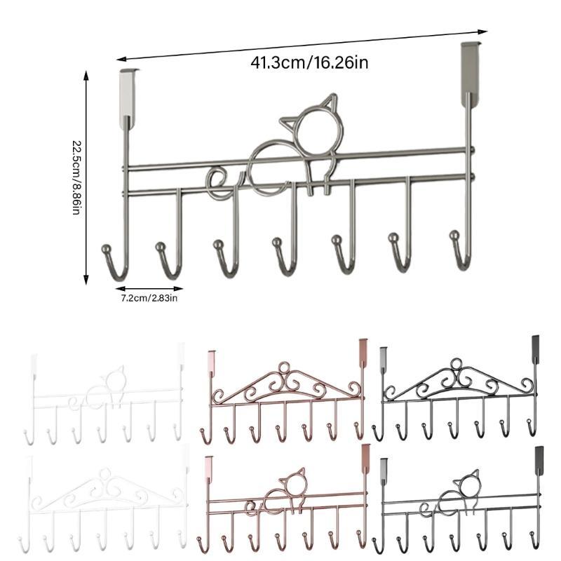 652F Sturdy No Drilling Cats Themed Hook for Hanging Small Items Living Spaces