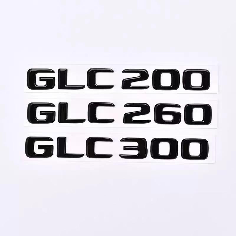 Car Tail Rear Trunk Badge Emblem Letter Stickers For GLC300de GLC300e GLC350e GLC400e 4Matic GLC X253
