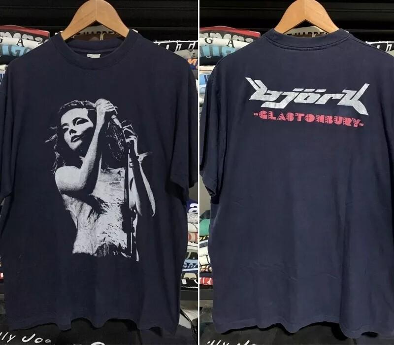 

Bjork Glastonbury Rare Debut 2 Side Black Short Sleeve Unisex Tshirt S5XL Unisex T-Shirt XXXL