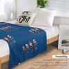 Ninja Kidz, Cartoon Ninjaz Throw Blanket Loose Blanket Nap Blanket Soft Plaid Plaid