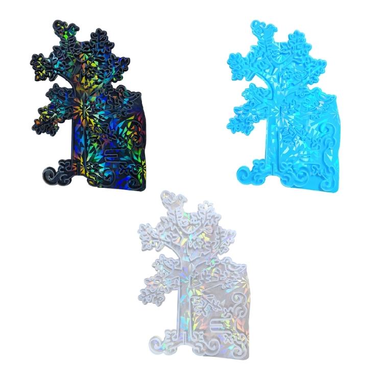 Holographic Ancient Tree Ornament Mold DIY Crystal Epoxy Resin Molds Christmas