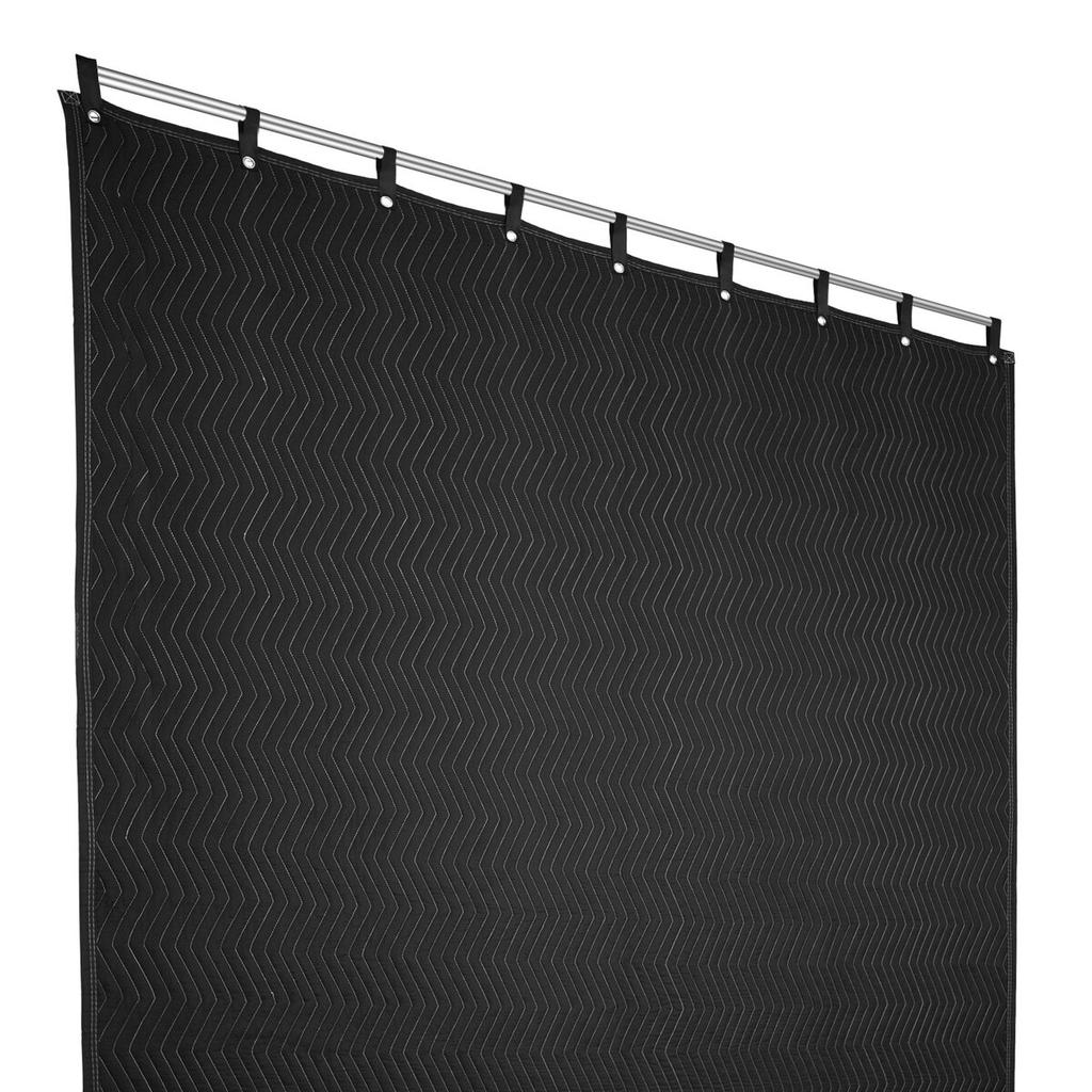 Sound Dampening Blanket, 96" X 80", Extra Large Studio Grommeted Soundproof Blanket with Grommets, Light Blocker for Door Acoustic Noise Blocking