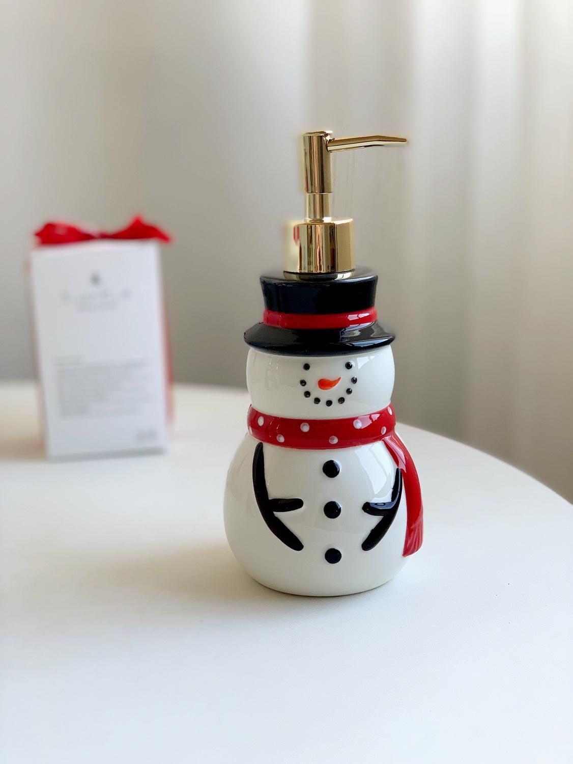 

Керамический флакон для лосьона Санта-Клаус Снеговик Пингвин Контейнер для жидкого мыла Дом Дезинфицирующее средство для рук Средство для снятия макияжа Бутылка для хранения воды