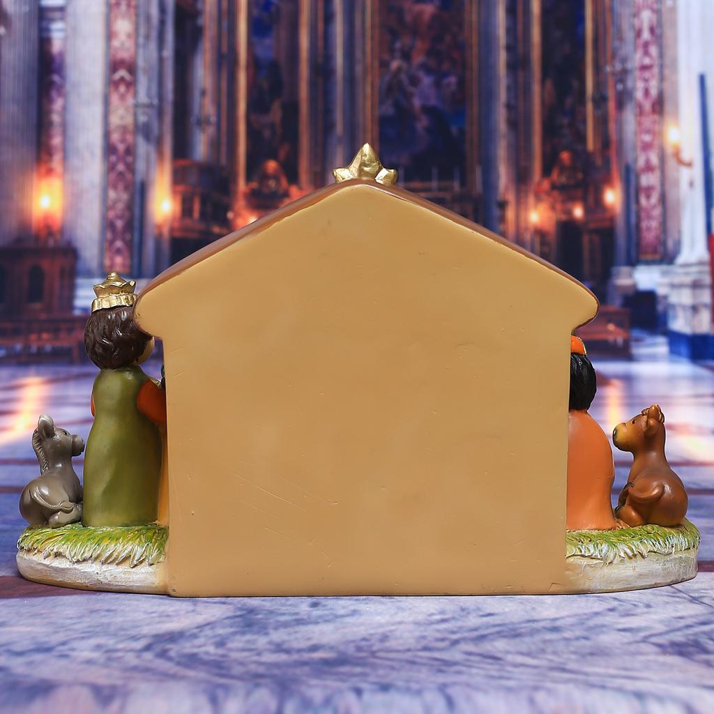 Nativity Scene Figurine Realistic Resin Xmas Nativity Scene Decoration for Home and Office