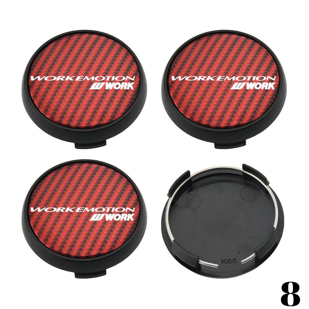 WORK EMOTION Wheel Center Cap 65mm VS EQUIP MEISTER Emblem Sport Rim Hubcap 66mm Wheel Cover Cap 68mm Car Styling Accessories