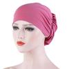 Dame Muslimsk Turban Tørklæde Kasket Muslimsk Hijab Kasketter Blød Løs Beanie Hat