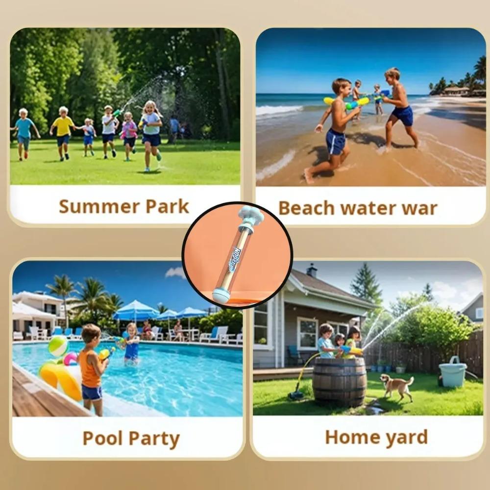 1/2PCS Fireworks Spray Toy Pull-Back Water Gun Outdoor Splash Games for Pool Lawn Activities Kid Summer Interactive Beach Gift