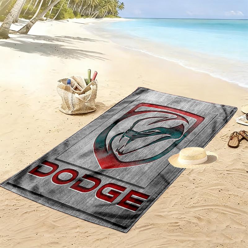 Dodge RAM Print Beach Towel, Large Soft Quick Dry Towel for Beach Camping Swimming