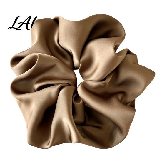 Premium Satin Hair Ties for Elegant Look Scrunchies High Elasticity Women Girls Non Slip Band Soft Silk Accessories Solid Color Ponytail
