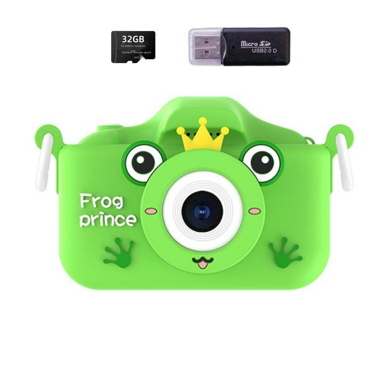 Children's Dual Lens Cartoon Digital Camera with Selfie, Video, Game, and Music Features