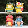 Adorable Cosplay Mecha Warrior Figurine: Psyduck, Charmander & Squirtle Ornament